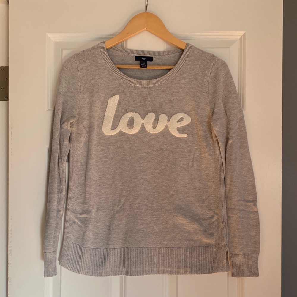 GAP Sweater with 'Love' Text
